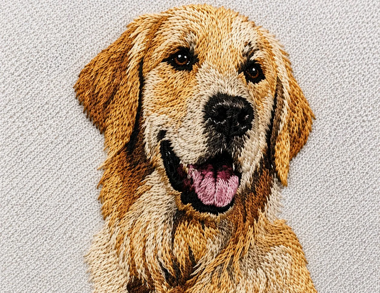 Photo embroidery digitizing
