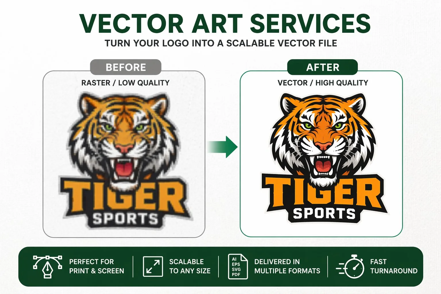 Vector art conversion service